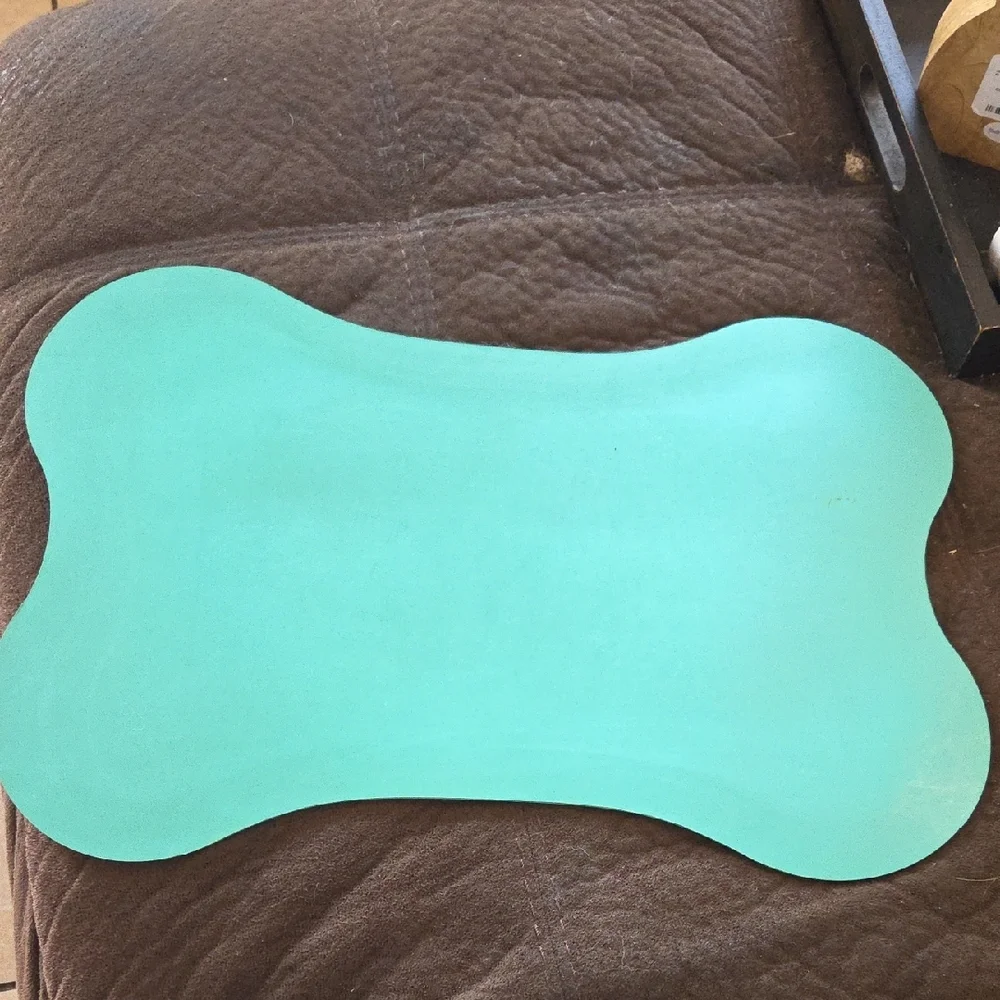 Turquoise Dog Feeding Mat